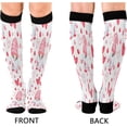 thumbnail image 2 of FREEAMG 1 Pair Lovely Love Heart Compression Socks for Women Men,Knee High Stockings for Athletic Sports,Running,Travel, 2 of 7