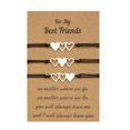 thumbnail image 1 of 2 piezas de pulseras de mejores amigas, pulsera de corazón a juego, regalos de amistad para mejores amigas, mujeres, amigas, niñas y adolescentes, 1 of 5