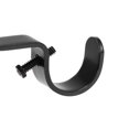 thumbnail image 3 of Unique Bargains Support de Tringle à Rideau, Support Double en Fer pour Tringle de 18mm 27mm, 122 x 53 x 16mm Noir, 3 of 4