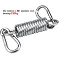 thumbnail image 2 of Zhedian Silla con Resortes, Resortes Giratorios De Acero con 2 Mosquetones Y Gancho Giratorio 361, Kit De Resortes Colgantes De Alta Resistencia para Sillas Hamacas De hasta 250 Kg Hy, 2 of 5