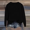 thumbnail image 4 of WTOBBY Women's Christmas Printed Long Sleeve Loose Round Neck Sweatshirt Top, Cozy and Lightweight for Fall Season, Holiday Theme Fashion Top for Casual and Party Wear,Hot Pink M, 4 of 4