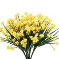 thumbnail image 1 of ¡Campaña con descuento!8 paquetes Babysbreath flores artificiales al aire libre plantas de arbustos resistentes a los rayos UV, plástico sintético para interior al aire libre jardín porche ventana ca, 1 of 6