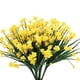 thumbnail image 1 of 8 Bundles Babysbreath Outdoor Artificial Fake Flowers UV Resistant Shrubs Plants, Faux Plastic For Indoor Outdoor Garden Porch Window Box Home Decor, 1 of 6