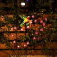 thumbnail image 2 of 1pc Luces LED de Exterior con Flores, Mariposas y Colibrí - Luces Solares para Jardín, Adecuadas para Senderos, Césped y Patio - Luces Colgantes de Hierro Duraderas con  Fácil,, 2 of 9