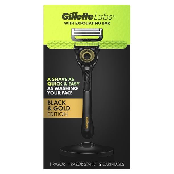 Gillette Labs with Exfoliating Bar Razor for Men Gold Edition 1