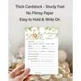 thumbnail image 6 of SAFARI ANIMALS Prediction and Advice Cards - Pack of 25 - Country JUNGLE THEME Baby Shower Games, Wishes for New Parents Mom & Dad to be Mommy & Daddy Message Shower Activity Keepsake G550-PDAV, 6 of 7
