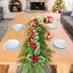 thumbnail image 5 of Decoración navideña con caña de simulación para escalera de casa, 180 cm, pinos Norfolk, hojas navideñas, caña de frutos rojos, 5 of 5