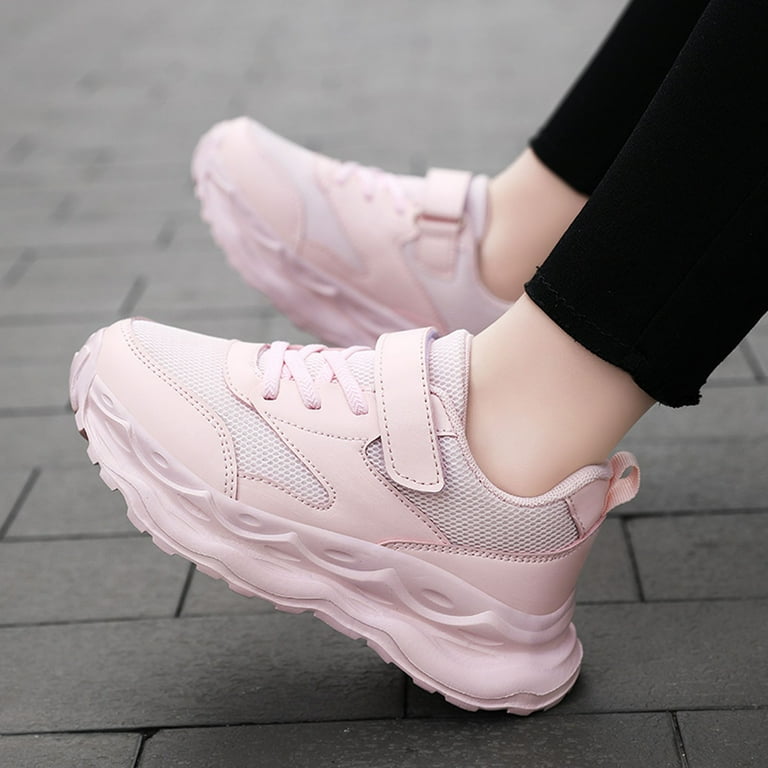 Lujianch Children's Fashion Mesh Lace Up Sneakers Color Matching