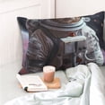 thumbnail image 4 of Balery Cat Astronaut In Space Funda de Cojín Estampada, Regalos para Mujeres, Regalos de Amor para Ella, Regalos para Novia o Esposa, Funda de Almohada-20"x30", 4 of 6