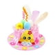 thumbnail image 5 of Juego de gorro de Pascua para niños, manualidades de tela hechas a mano, suministros para jardín de infantes Rosa, 5 of 9