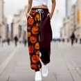 thumbnail image 2 of Womens Sweatpants 3D Digital Halloween Printed Casual Sport Pants Red Fashion Outfits Clothes M, 2 of 3