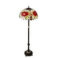 thumbnail image 6 of Meyda Tiffany 230195 Renaissance Rose 3 Light 62" Tall Buffet Floor Lamp - MultiColor, 6 of 6