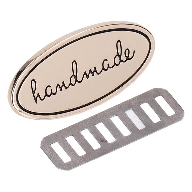 Metal Handmade Tag Labels, Hand Made Labels Hand Made Labels Multiple Colors Available Environmentally Friendly Exquisite Tag DIY Bag Label for DIY Bags Wallets