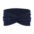 thumbnail image 2 of Certgust Chemo Headwear for Women Head Wraps for Women Wide Wrap Extra Turban for Sport Workout Headscarf Navy, 2 of 5