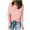 Pink, variant on Kaemgyyd Women's Thumb Hole T-Shirt soft comfy Long Sleeve Crew Neck Plain Shirts Casual loose Tee Tops