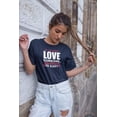 thumbnail image 2 of Make Your Mark Design Being Faithful is Easy T-Shirt Gift for Lover, Girlfriend, Mom, Wife and Women Navy, 2 of 7