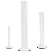 Plastic Graduated Cylinder Set, 3 Sizes - 10, 50, 100ml, Polypropylene, Karter Scientific 219H2