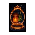 thumbnail image 1 of C Christmas Door Curtain Decoration For Home Holiday Scene Layout Background Cover Polyester Material Christmas Decorations 70.87X35.43 Inches Style C, 1 of 7