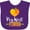 Purple, variant on Inktastic Key West Florida Orange in Heart Boys or Girls Baby Bib