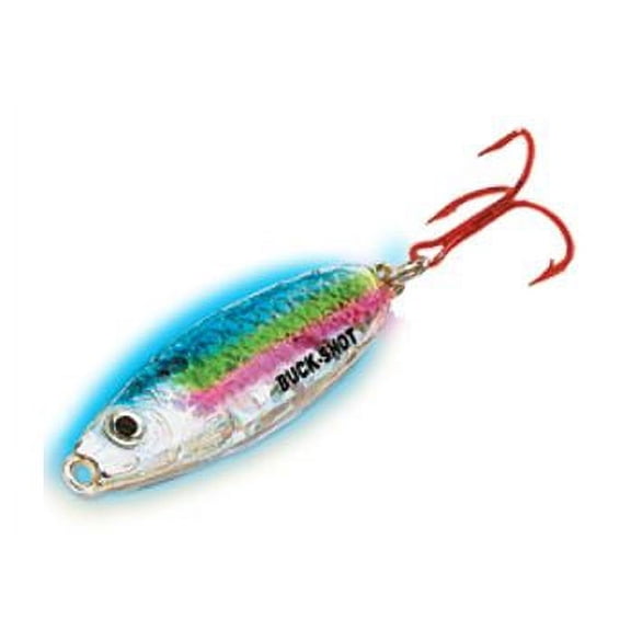 Northland Tackle Buck Shot Spoon 3/4 oz Super Glow Rainbow