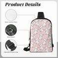 thumbnail image 6 of Rocae Cute Rabbit for Lightweight Chest Bag Dual Pocket, Waterproof Crossbody Sling Bag for Men and Women, 6 of 8