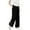 Black, variant on dazeni Girls Wide Leg Pants Lightweight Baggy Parachute Pants Full Length Elastic Wasited Lounge Trousers with Pockets 3-15 Years