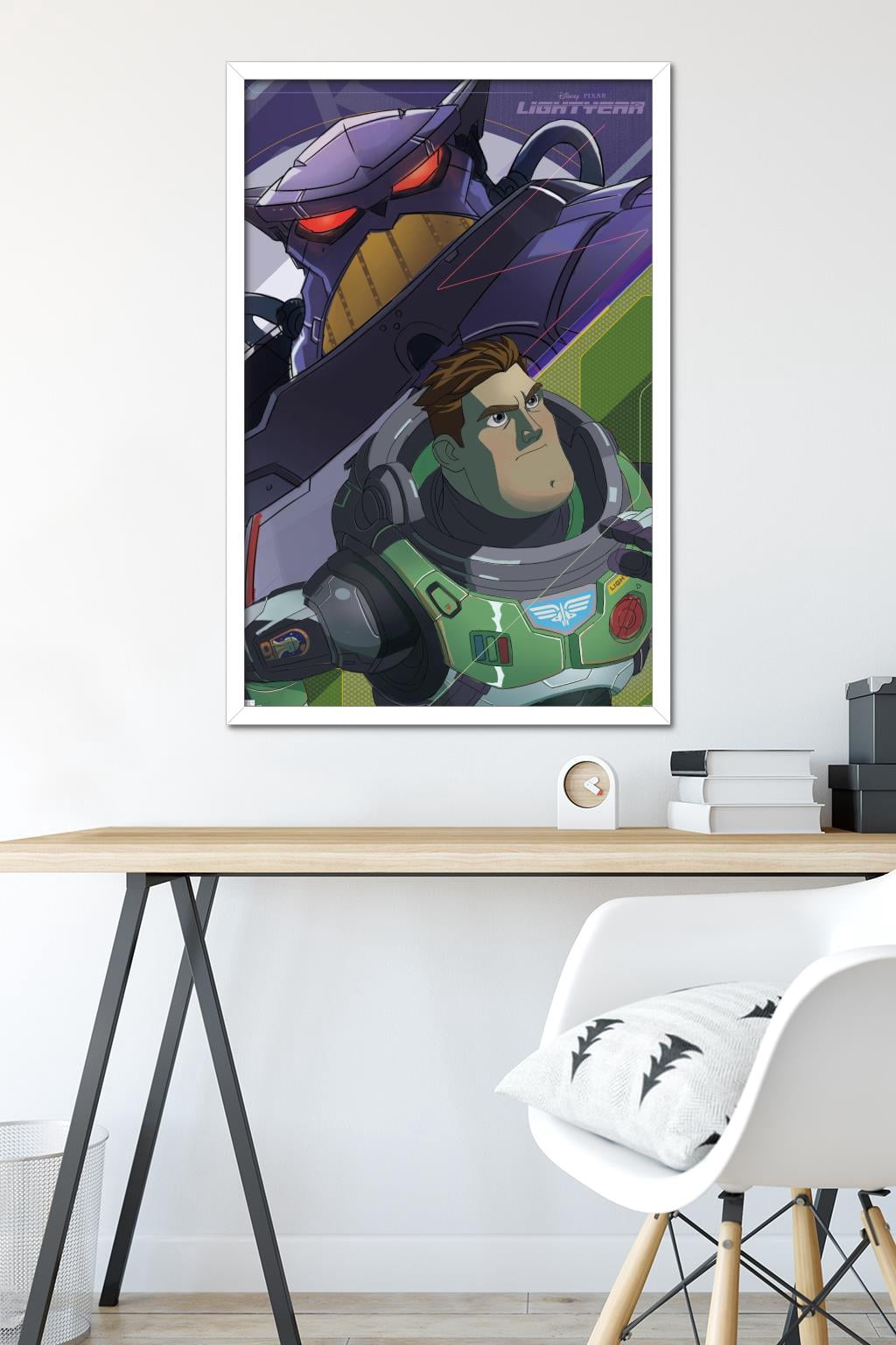 Disney Pixar Lightyear - Buzz and Zurg Wall Poster, 22.375" x 34" Framed