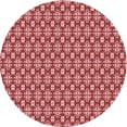 thumbnail image 1 of Ahgly Company Machine Washable Indoor Round Transitional Light Coral Pink Area Rugs, 4' Round, 1 of 7
