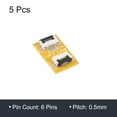 thumbnail image 3 of Unique Bargains FFC FPC Rallonge Carte PCB Étendre Connecteur 6 Broches 0.5mm Pitch Seul Côté 5 Pack, 3 of 6