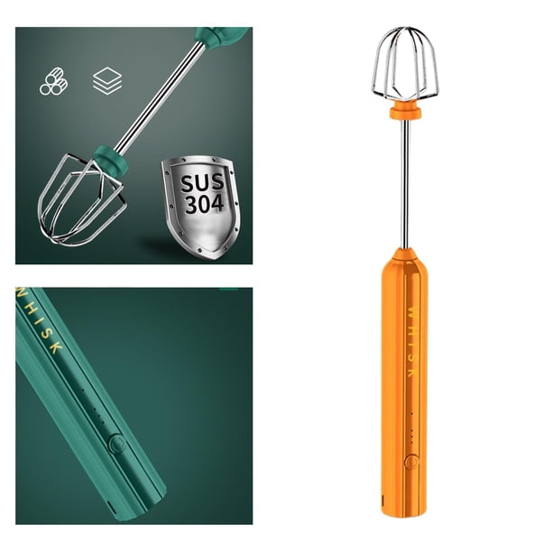 de huevos eléctrico recargable USB a de mano de cremjustable de 3 engranajes de espuma para leche, , agitador de naranja DYNWAVEMX Vaporizador de leche