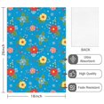 thumbnail image 2 of 2 Pcs Pioneer Flower Floral Print Pattern Kitchen Towels, Funny Microfiber Dish Towel Set, 18" X 26" Tea Towels, 2 of 6