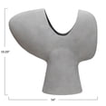 thumbnail image 2 of Bloomingville Y Shaped Terra-cotta Abstract Vase, Grey, 2 of 10