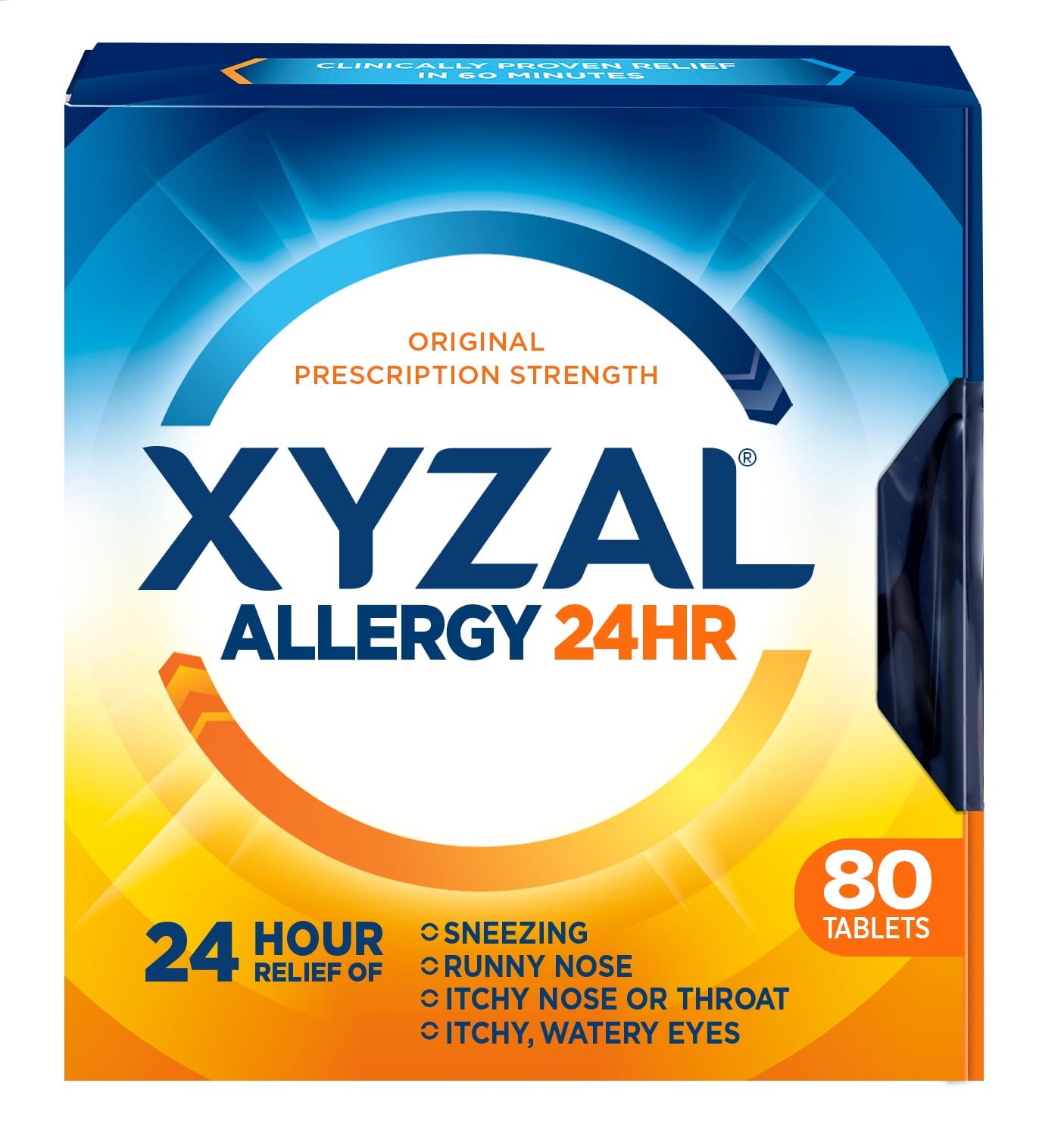 Xyzal 24hr Allergy Relief Antihistamine Tablets, 80 Ct