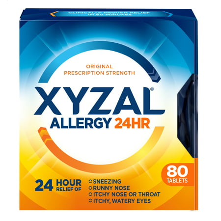 Xyzal 24hr Allergy Relief Antihistamine Tablets, (Best Allergy Medicine For Puffy Eyes)
