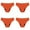 Orange 4PCS, variant on itvber 4-Pack Period Underwear for Women High Waisted Menstrual Panties High-Cut Cheeky Bikini Briefs Women Girls