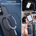 thumbnail image 3 of Entronix Magnetic Case Compatible with iPhone 15 Plus, Translucent Matte Cover, Black, 3 of 7