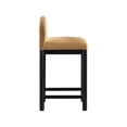 thumbnail image 3 of Meridian Furniture Conrad Saddle Velvet Counter Stool, 3 of 9