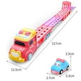 thumbnail image 4 of SPOORYYO Car Toys For Age 2 3 4 5 6 7 Year Girl Toddler Foldable Track 2 Player Race Mode Game Light Sound Push Transport Carrier Truck With 6 Princess Car, 4 of 9