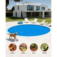 thumbnail image 6 of KFFKFF Solar Pool Cover, 24 ft Round Bubble Cover, 8 Mil PE Material Blanket for Pools, Efficient Daytime Heating and Nighttime Heat Preservation, Blue, 6 of 9