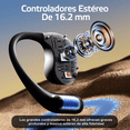 thumbnail image 3 of Audífonos In-ear Inalámbricos Deportivos Auricula Bluetooth Negro, 3 of 5