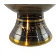 thumbnail image 3 of Natural Geo Vase de Table Élégant en Laiton Noir/or de 10 Po, 3 of 5