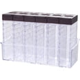 thumbnail image 1 of Caja de 6 tarros agitadores de especias, salero y pimentero de plástico con tapa, frasco transparente para condimentos, contenedor de almacenamiento, botella de almacenamiento, 1 of 5