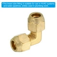 thumbnail image 4 of Uxcell 1/2" x 1/2" Brass Pipe Fitting Flare 90 Degree Elbow Tube Fitting Pipe Adapter Connector with Nut, 4 of 5