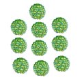 thumbnail image 1 of 10 cuentas de 20 mm con agujeros grandes, brillantes, coloridas, para joyería, fabricación de joyas, bolígrafos, llaveros, collares, redondas y brillantes., 1 of 7