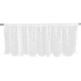 thumbnail image 1 of Curtain -Embroidery Half Screen Curtain Window Valance Roman Curtains for Kitchen Cafe(White), 1 of 7
