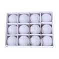 thumbnail image 5 of Hvmvliv Christmas Ornaments 12Pc 2.34inch Flocking Christmas Tree Balls Boxed Velvet Shatterproof Xmas Tree Pendant Holiday Hanging Decorations White, 5 of 6
