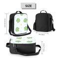 thumbnail image 2 of Honeii Kawaii Frogs Print Insulated Lunch Bag, Reusable Lunch Box for Adult, Leakproof Cooler Bag for Work Office Travel Picnic, 2 of 7