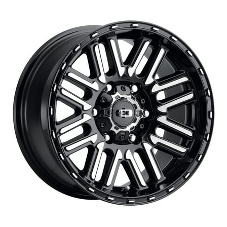 18x8.5 Vision 348 Nexus Gloss Black Machined Face Wheel 6x5.5 (18mm)