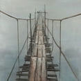 thumbnail image 2 of Atelier B Art Studio 26x26 Black Ornate Wood Framed with Double Matting Museum Art Print Titled - Old Abandoned Bridge, 2 of 4