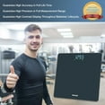 thumbnail image 2 of Bathroom Scale for Body Weight, High Precision 0.1lb by Professional Factory Since 2001, Weight LED Display and Step-On, 3*AAA Batteries Included, 400lb/182kg, Blue, 2 of 4